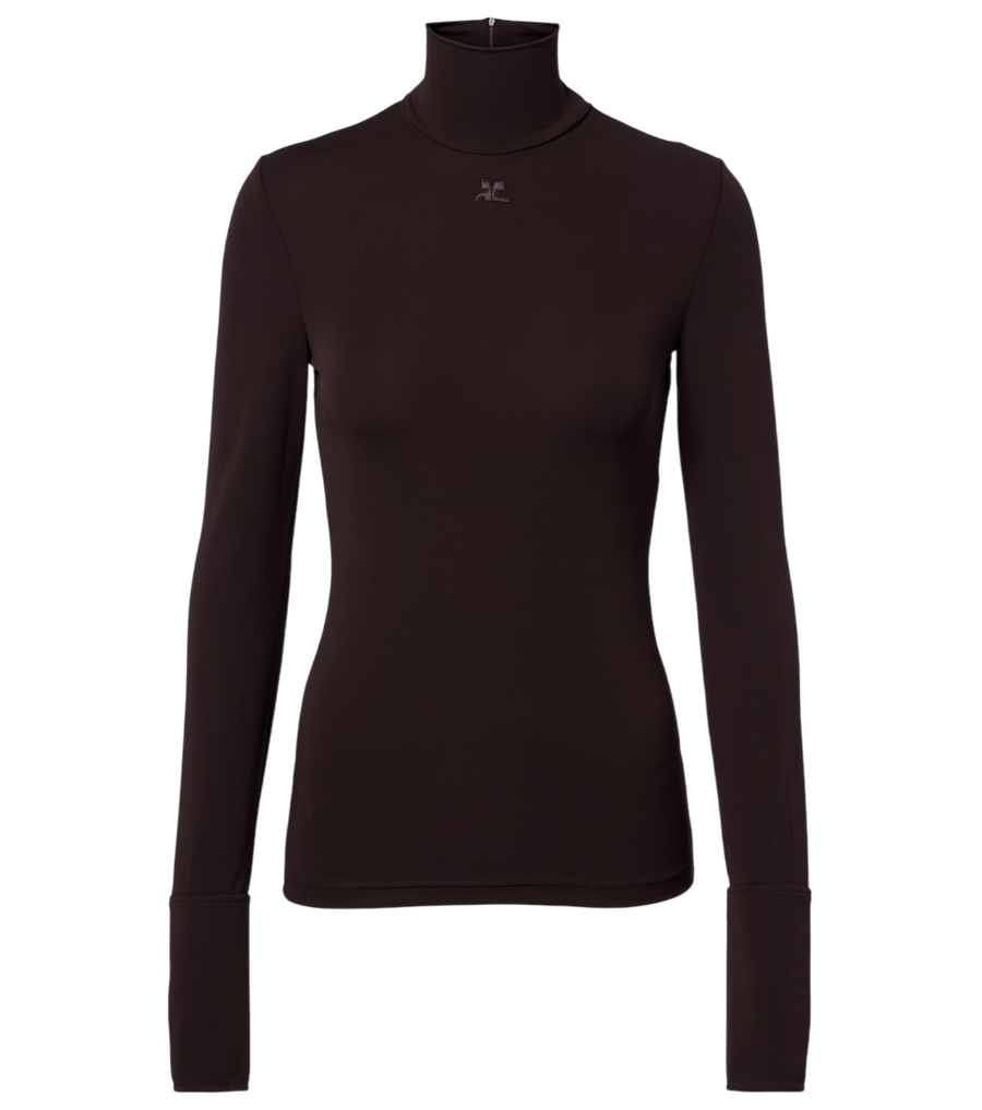 Courrèges Jersey turtleneck sweater
