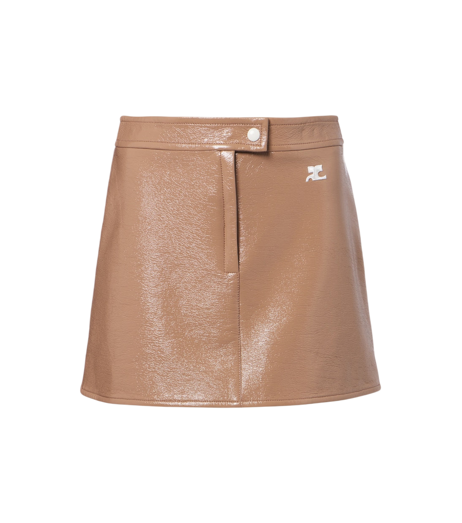 Courrèges Minigonna in vinile riedizione