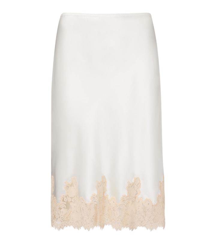 Dôen Elowette lace-trimmed silk longuette [white-bg-v2:5f46e986-45ed-4914-be1d-5d62675434d3]