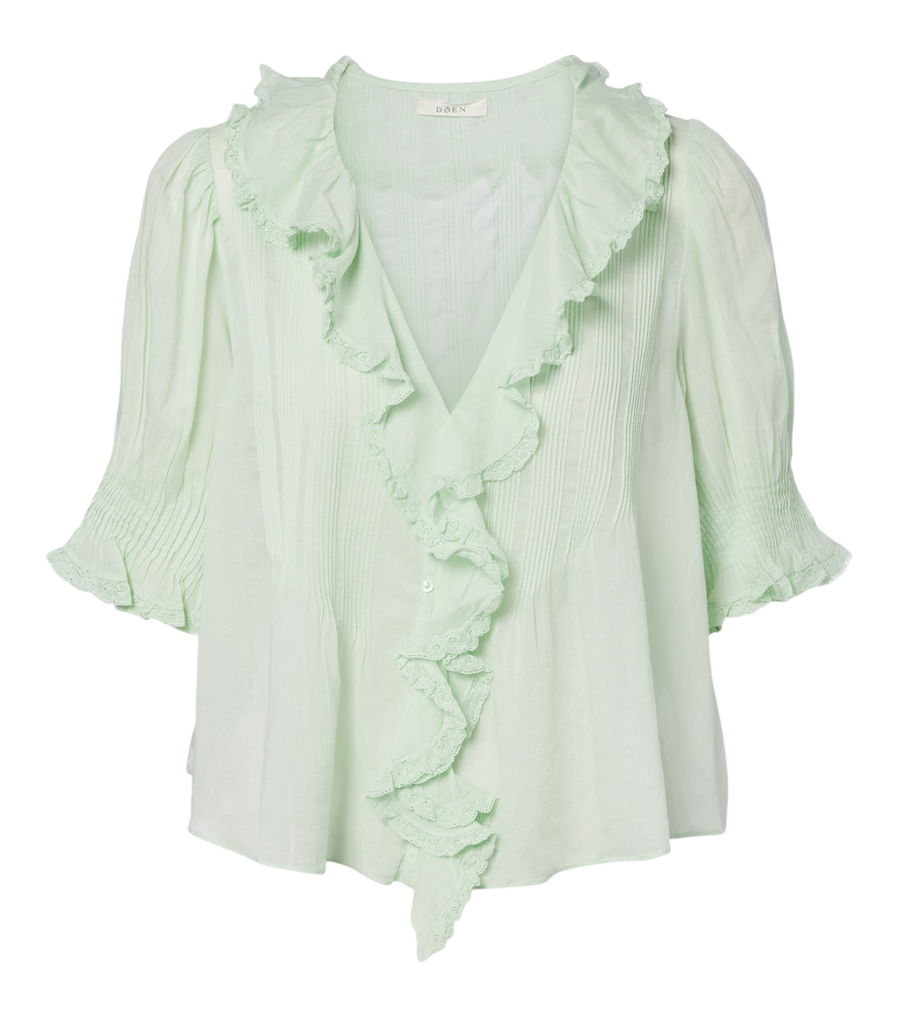 Dôen Henri ruffled cotton top