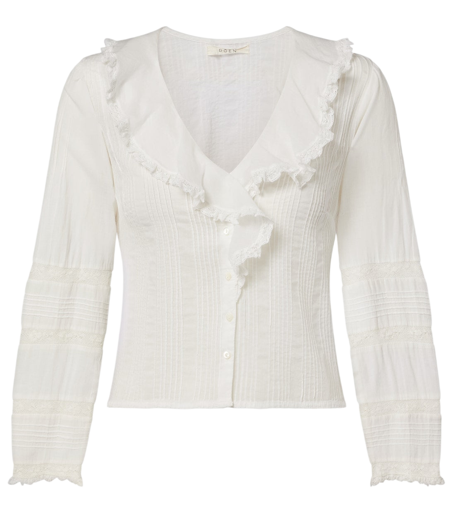 Dôen Huguette ruffled cotton blouse