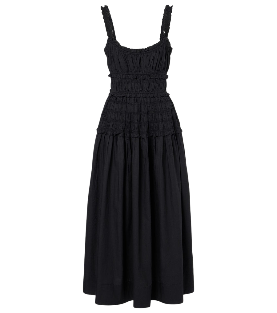 Dôen Marianne cotton poplin midi dress