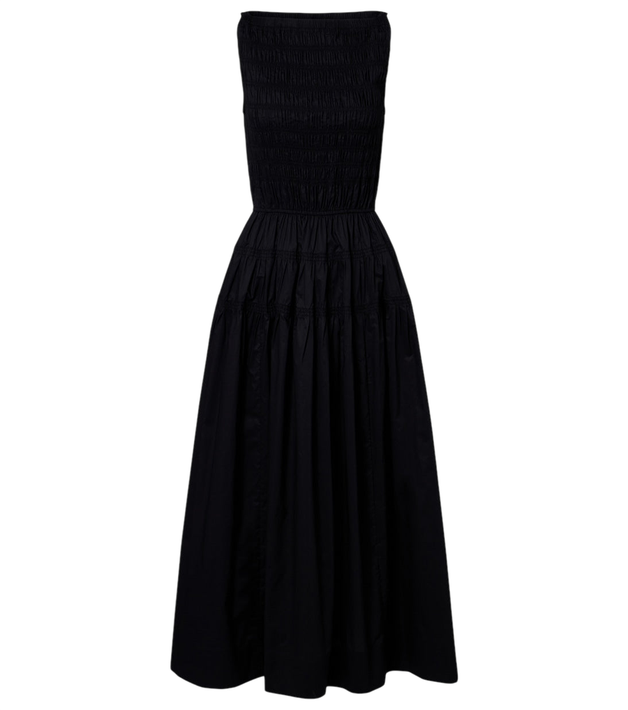 Vestido midi de popelina de algodón Melie de Dôen