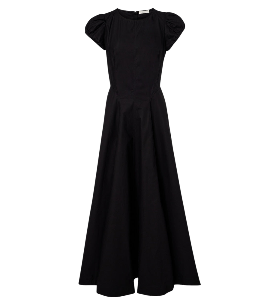 Robe midi en popeline de coton Dôen Rivelle