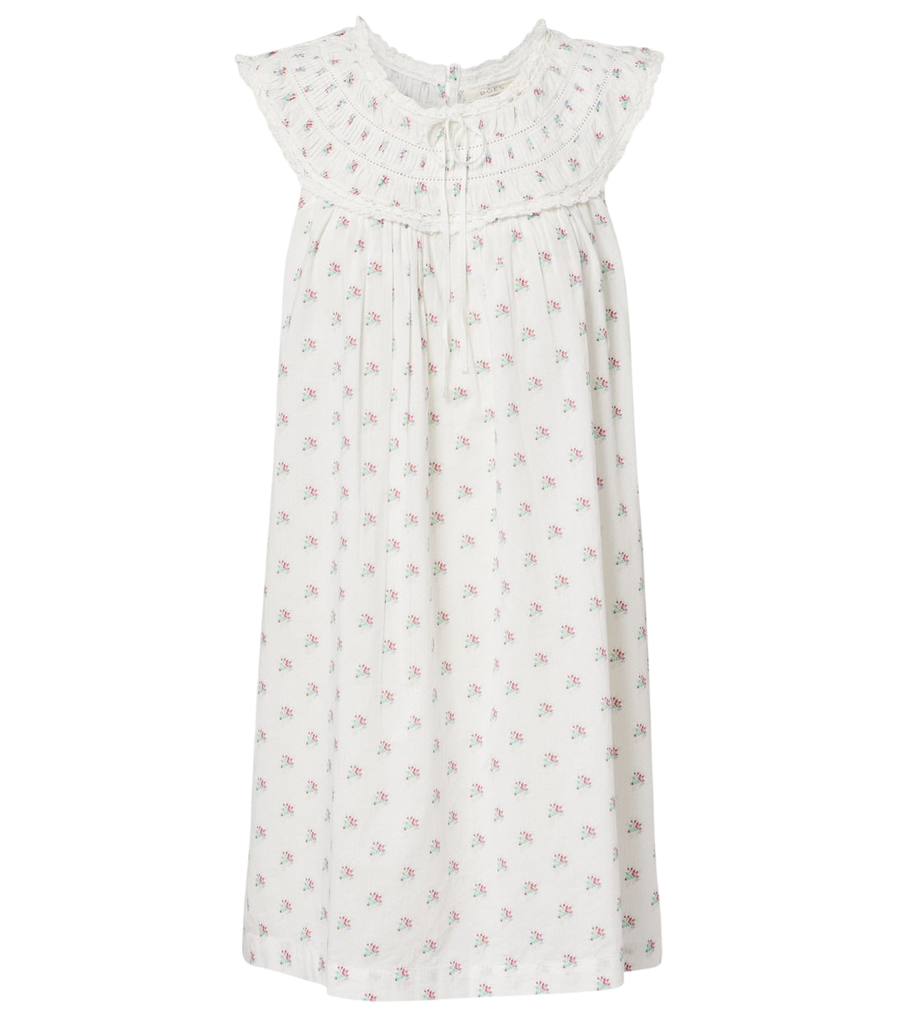 Mini-robe Dôen Verity en coton à broderies florales