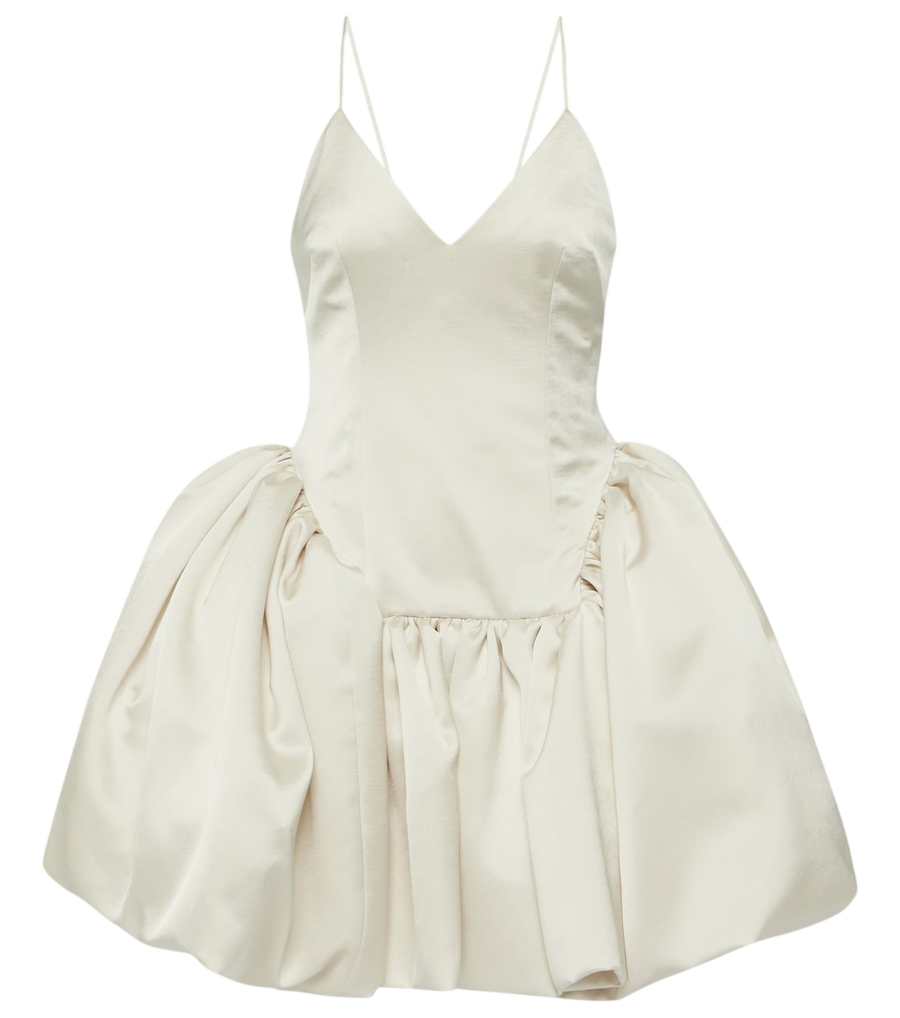 Danielle Frankel Bridal Estelle satin twill minidress