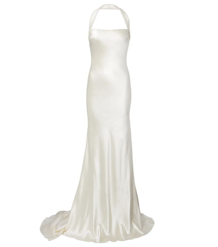 Vestido de novia Presley de Danielle Frankel en lana y seda