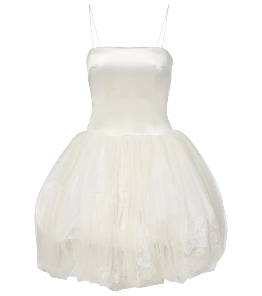 Robe corset Sadie en laine et soie de Danielle Frankel Bridal