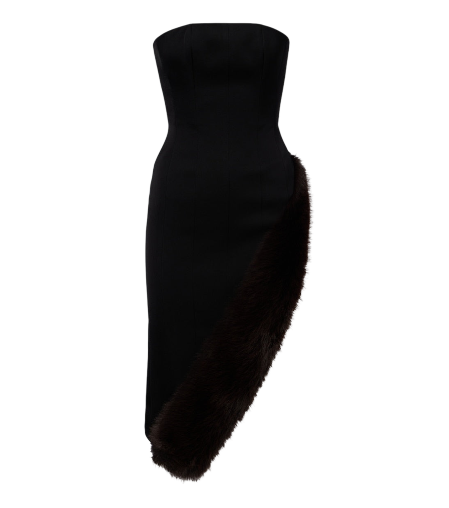 David Koma Asymmetric bustier dress