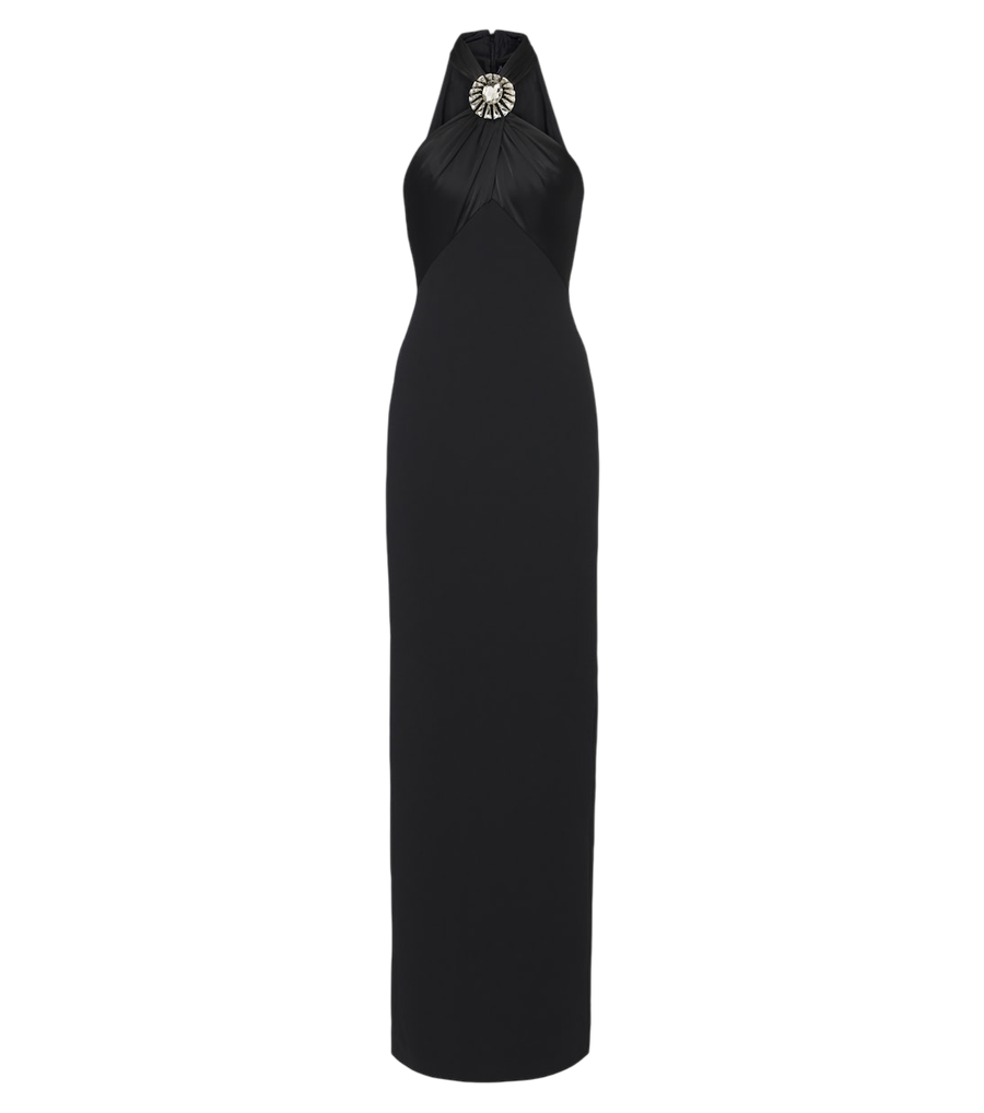 David Koma Embellished halterneck gown