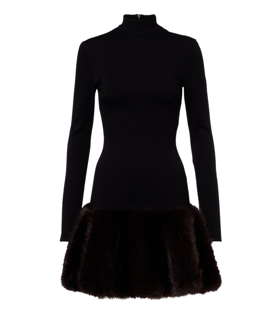 David Koma Miniabito in maglia a collo alto