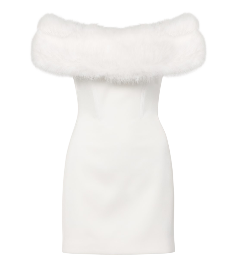 David Koma Strapless bustier minidress