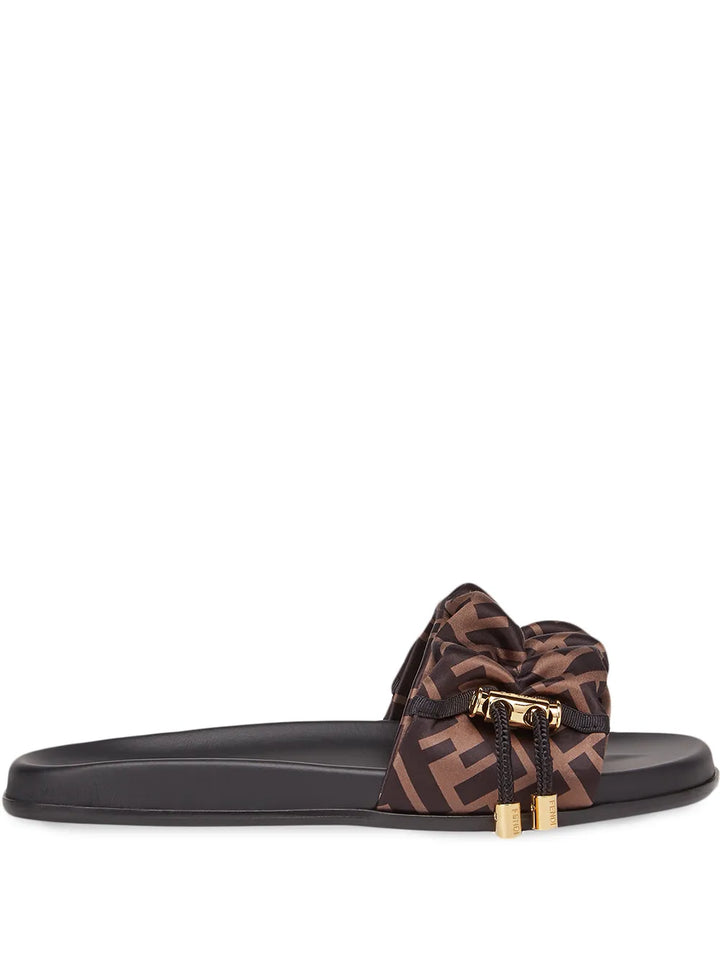 FENDI toggle-fastening FF-logo slides