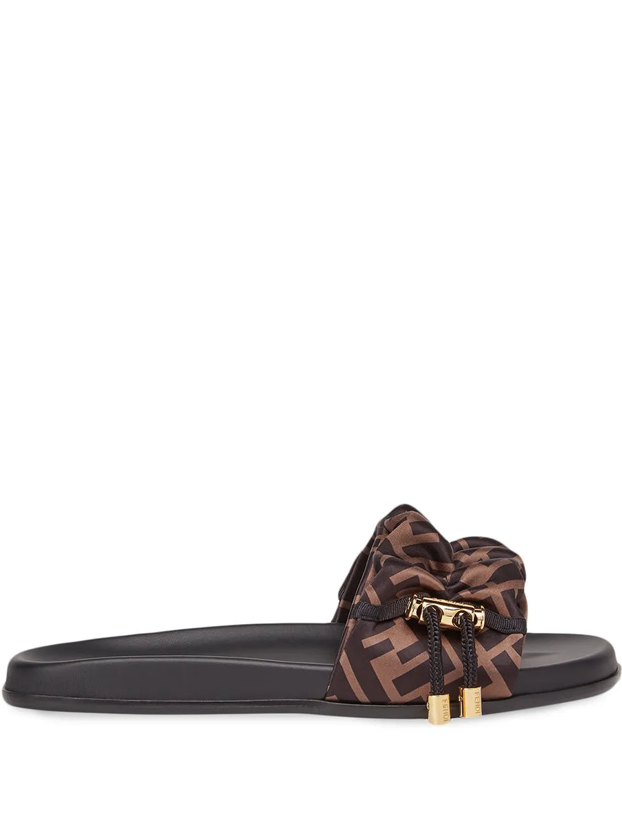 FENDI toggle-fastening FF-logo slides