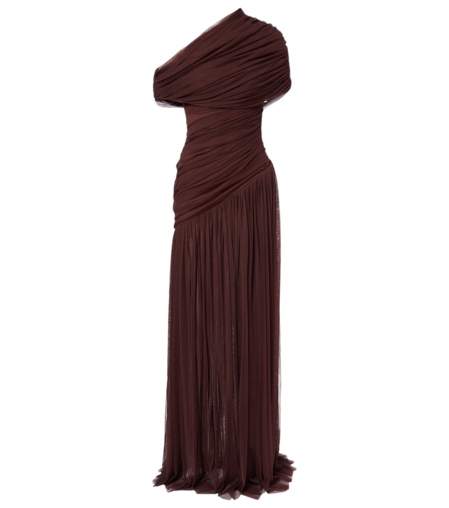 De La Vali Himala gathered tulle gown