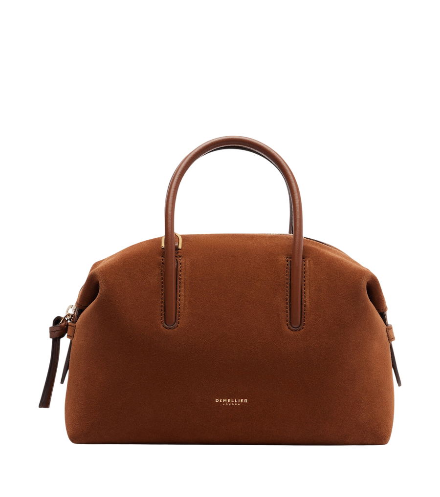 Petit sac à poignée supérieure en daim Stockholm de DeMellier