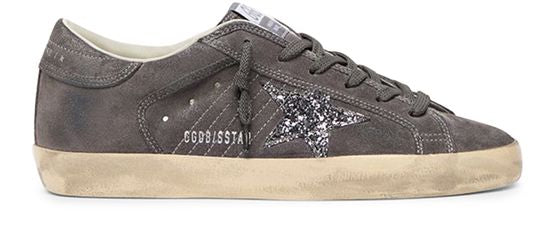 GOLDEN GOOSE Super-star glittery sneakers