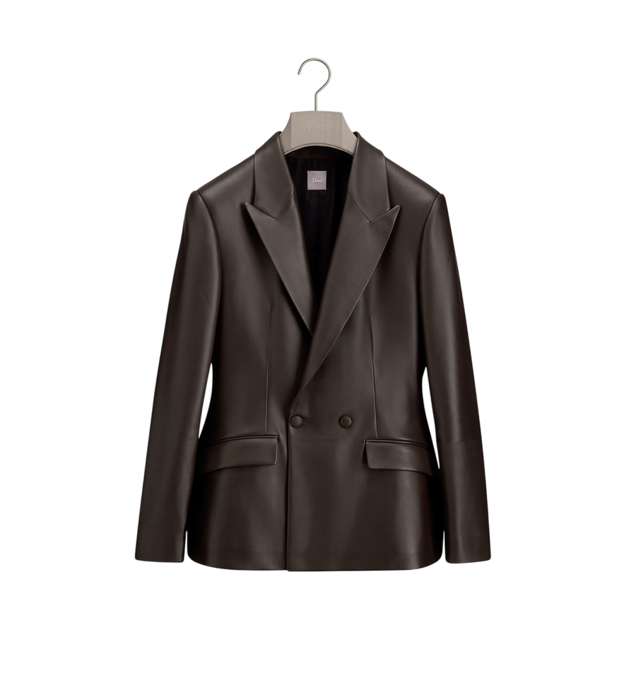 Dior Bar Jacket — Deep Brown Lambskin