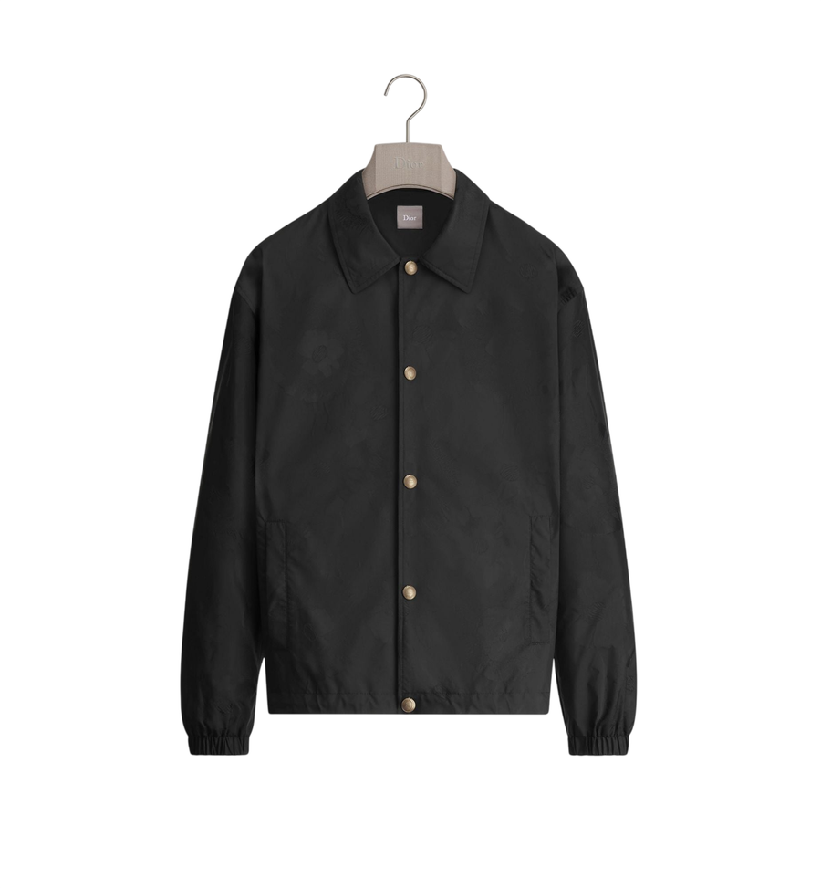 Dior Byzance Coach Jacket — Black Technical Jacquard