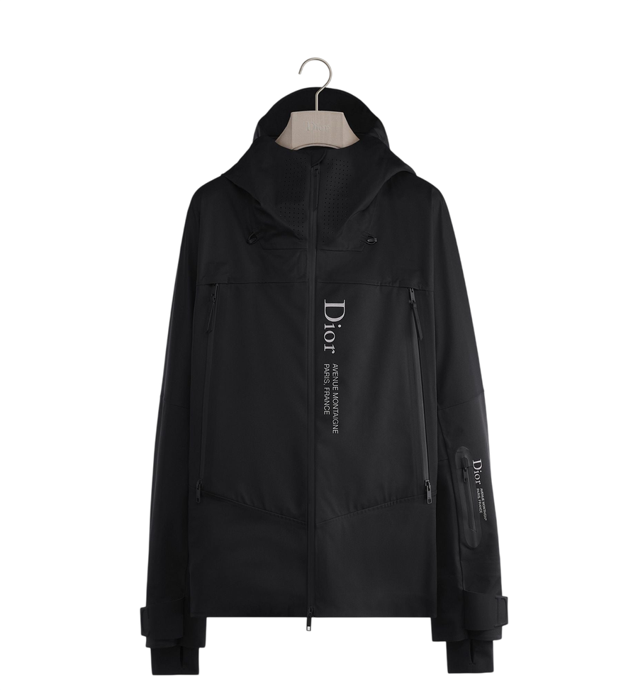 Dior DiorAlps Dior Montaigne Printed Shell Jacket — Black Technical Fabric
