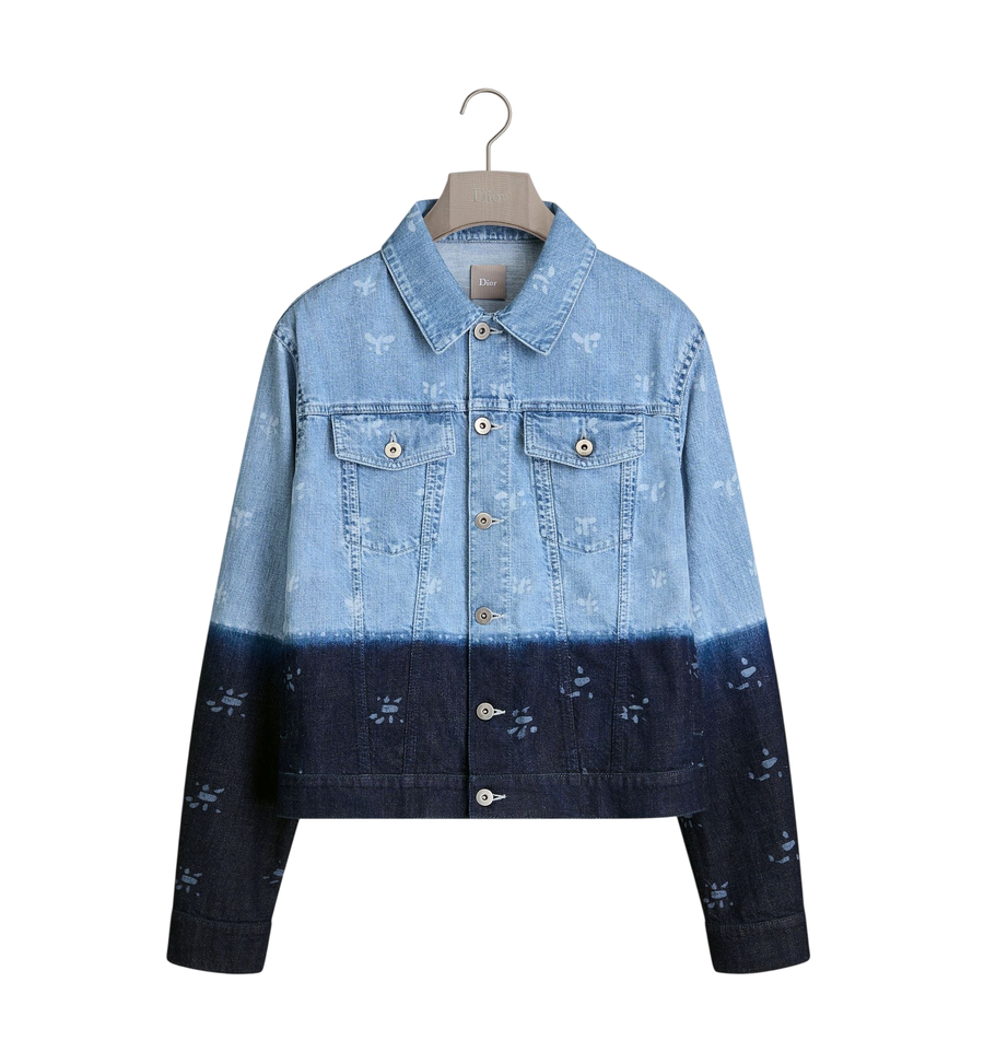 Dior Dioriviera Trucker Jacket — Blue Cotton Twill