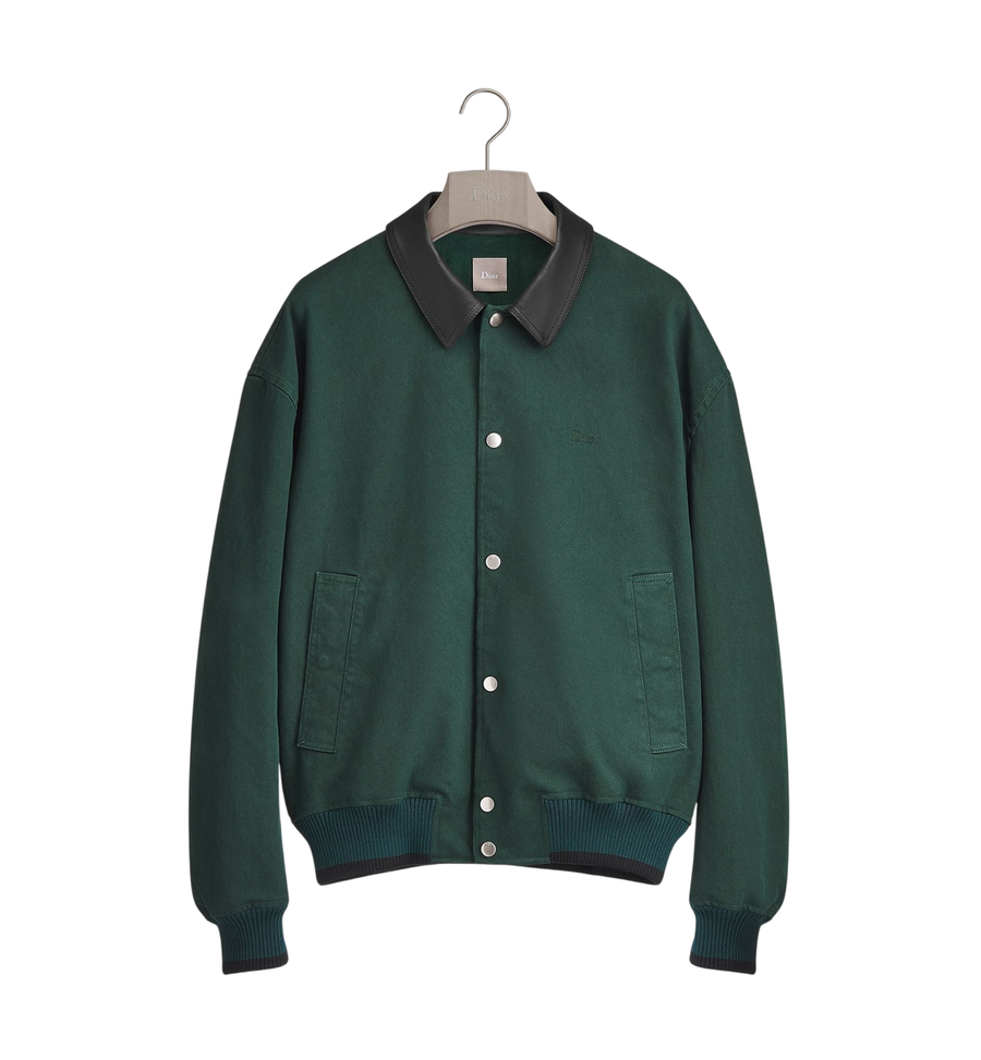 Dior Ingrid Blouson Jacket — Green Cotton Twill