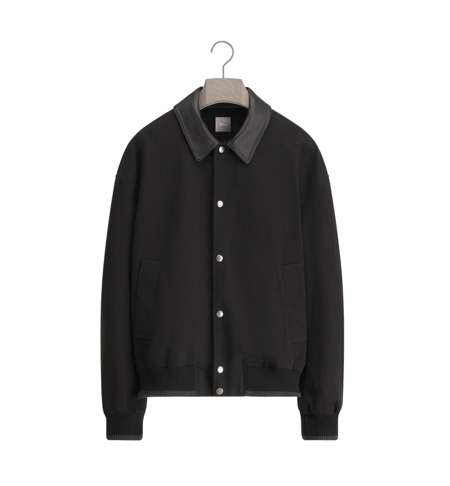 Dior Ingrid Blouson Jacket — Navy Blue Cotton Twill
