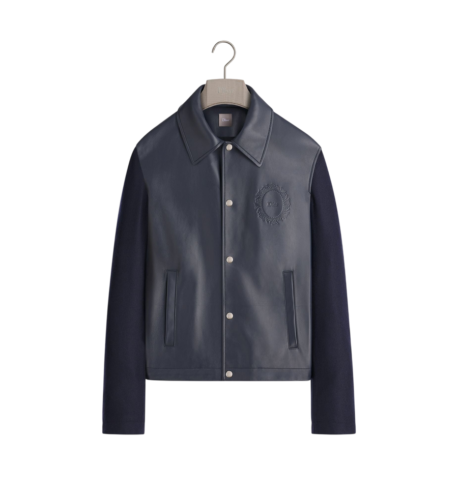 Dior Médaillon Coach Jacket — Navy Blue Lambskin