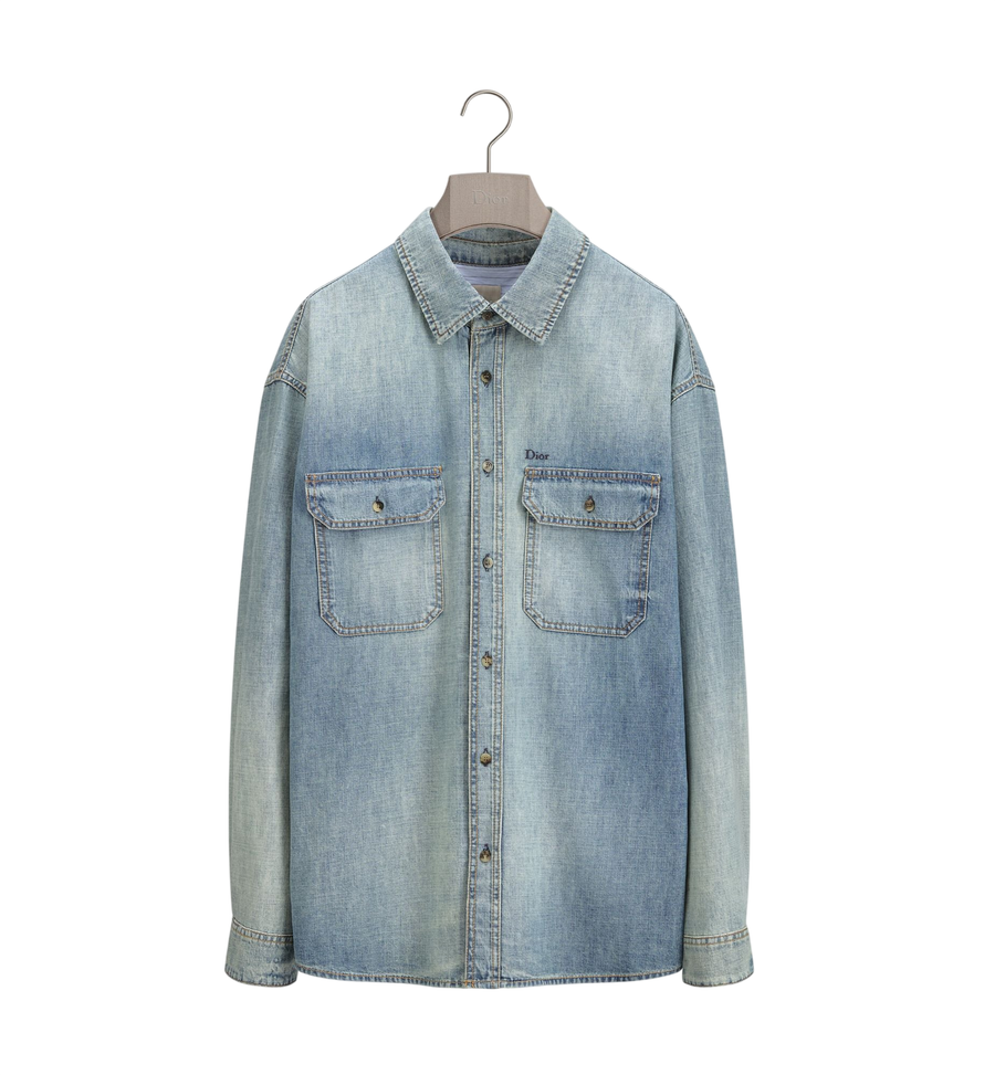 Surchemise Dior — Coton bleu