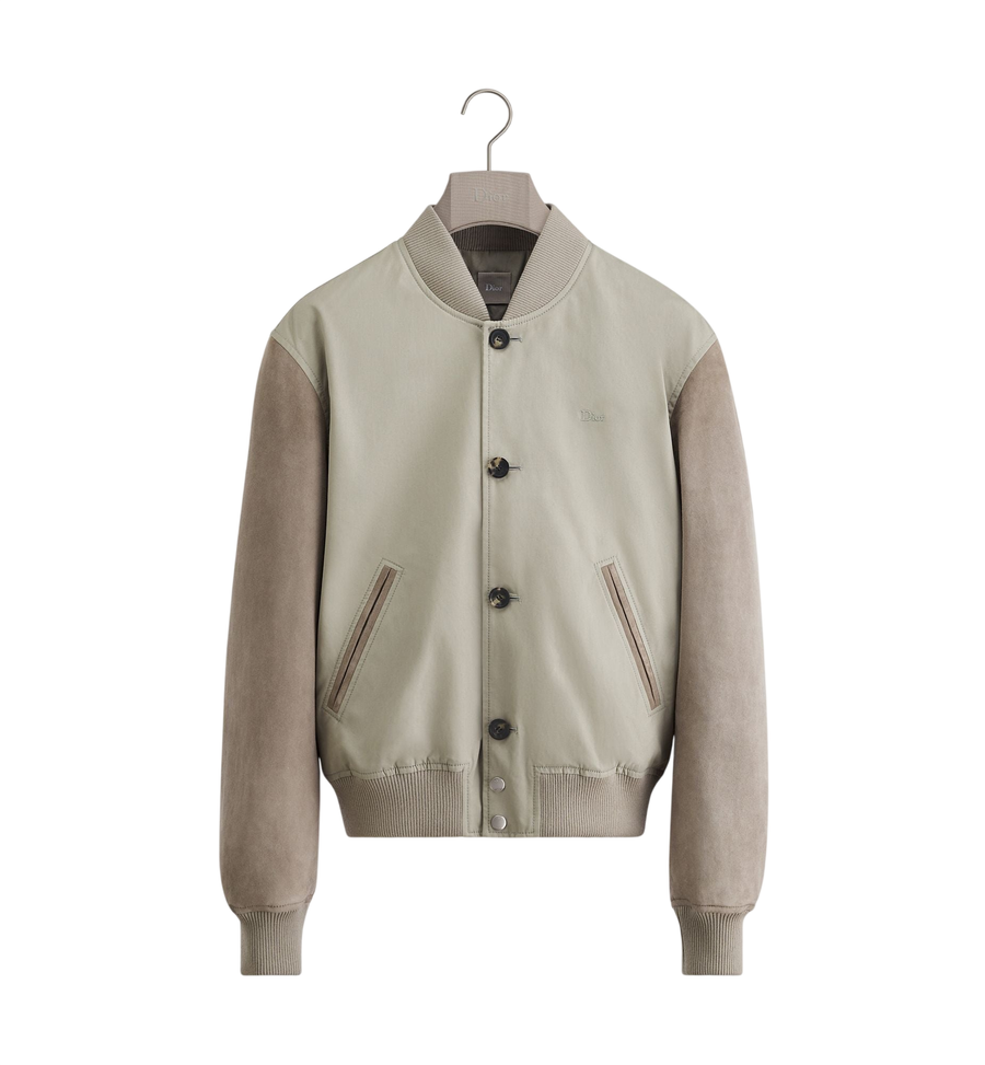 Dior Varsity Jacket — Gray Cotton