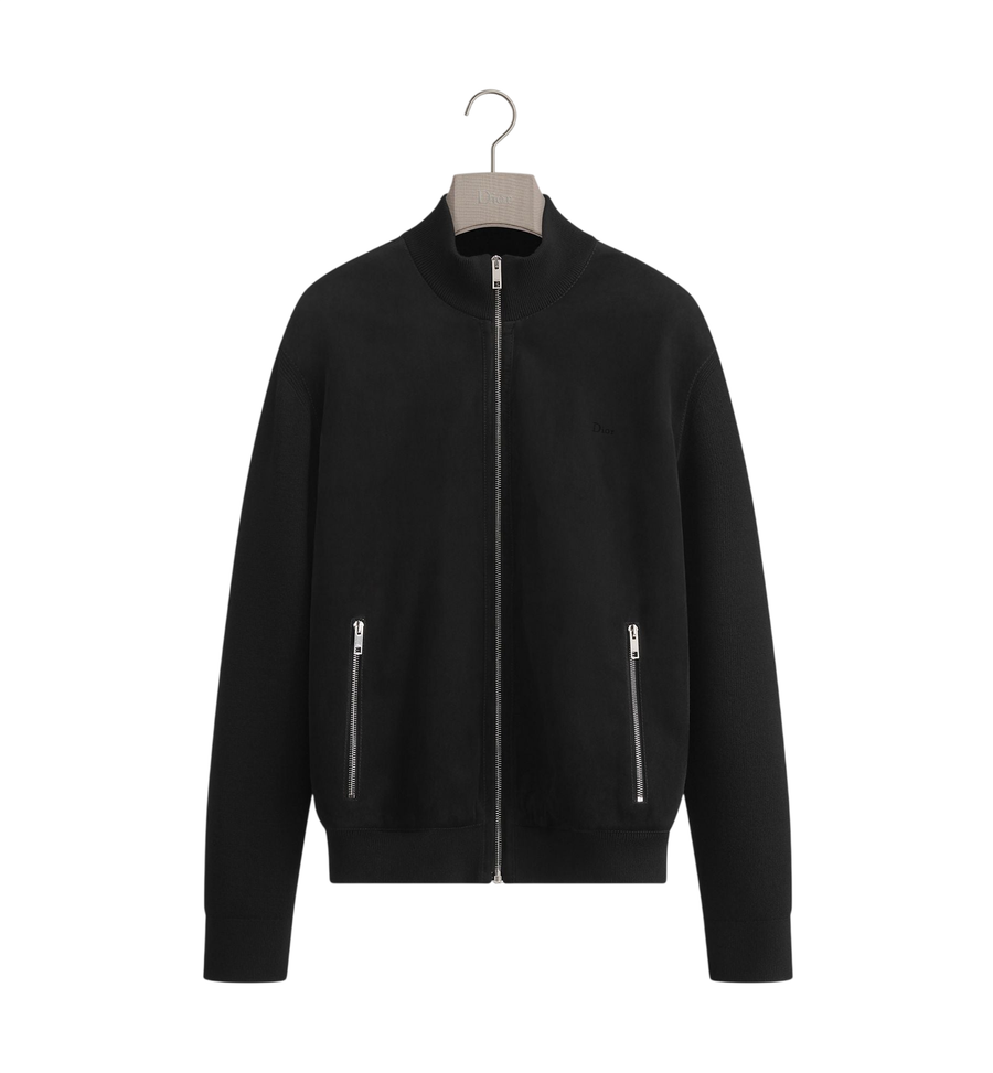 Veste zippée Dior — Cuir d’agneau noir