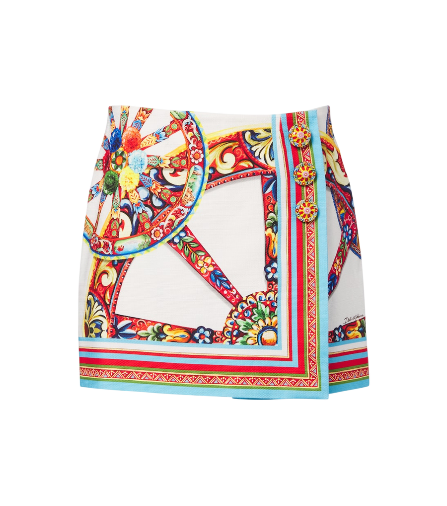 Dolce&Gabbana Carretto cotton miniskirt