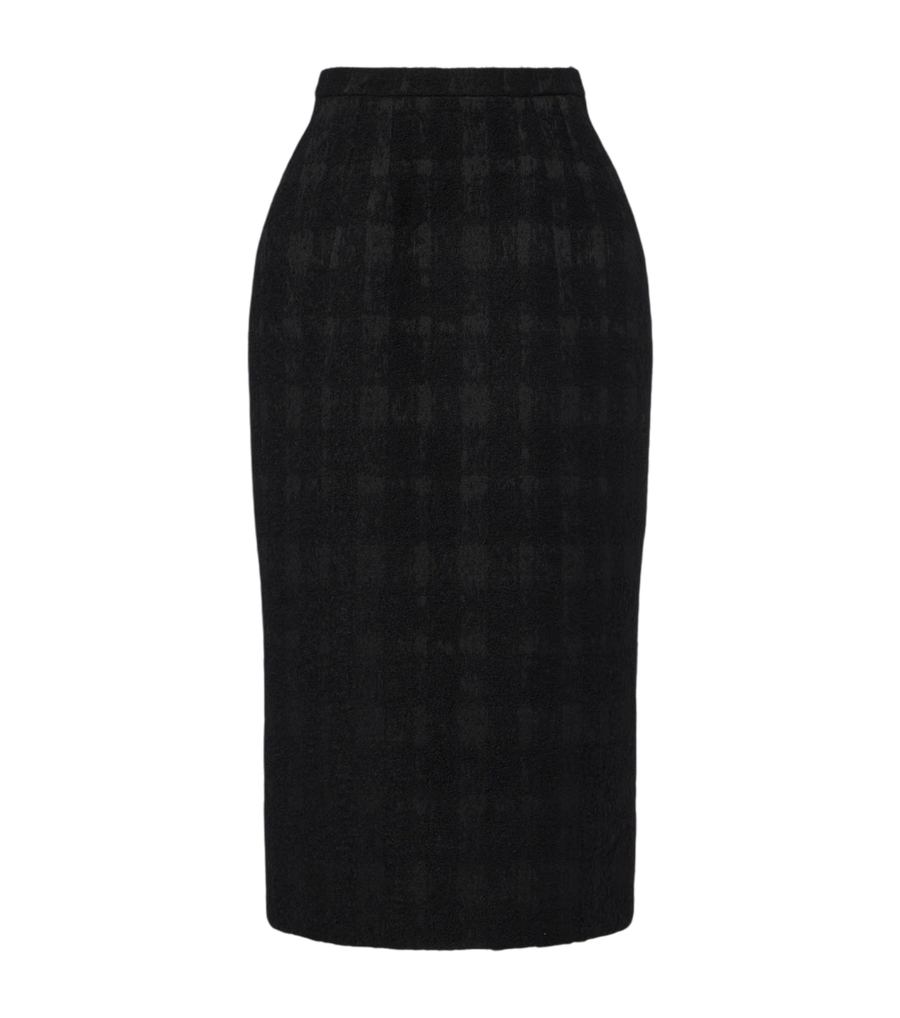 Dolce&Gabbana Checked bouclé pencil skirt