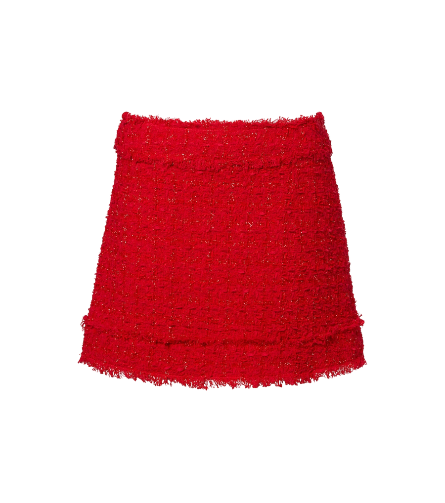Dolce&Gabbana Minigonna bouclé in misto cotone
