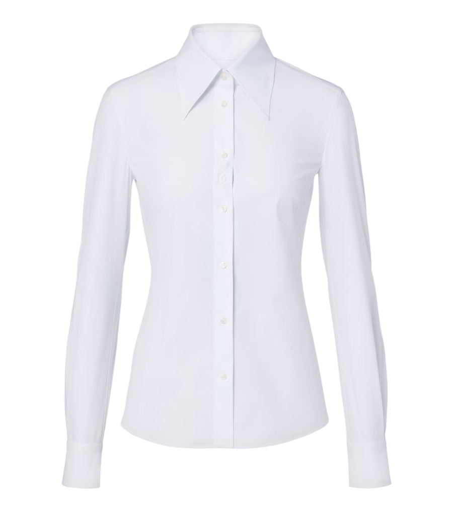 Chemise en popeline de coton mélangé Dolce&Gabbana