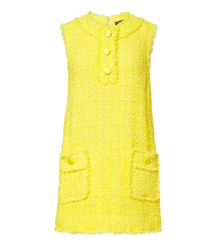 Dolce&Gabbana Cotton-blend tweed minidress
