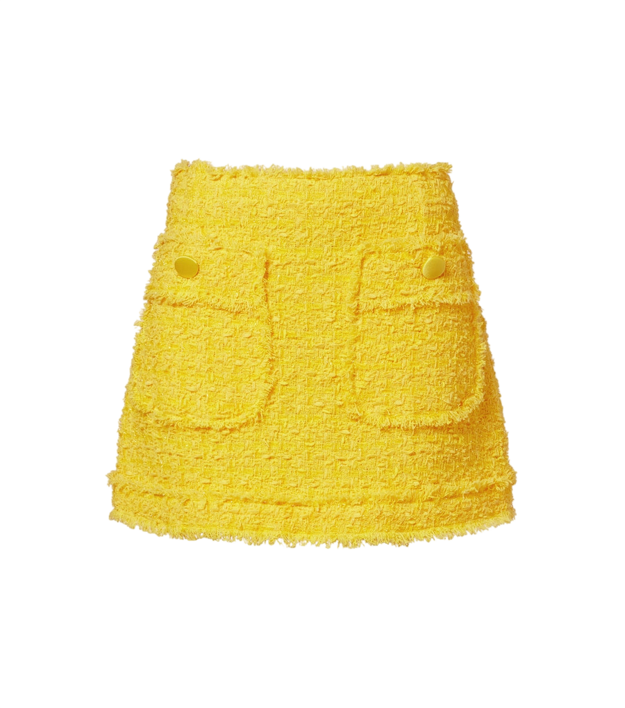 Dolce&Gabbana Cotton-blend tweed miniskirt