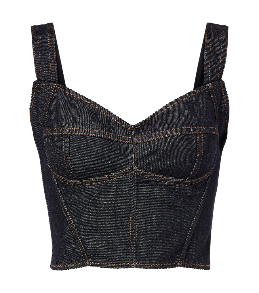Bustier de mezclilla Dolce&Gabbana