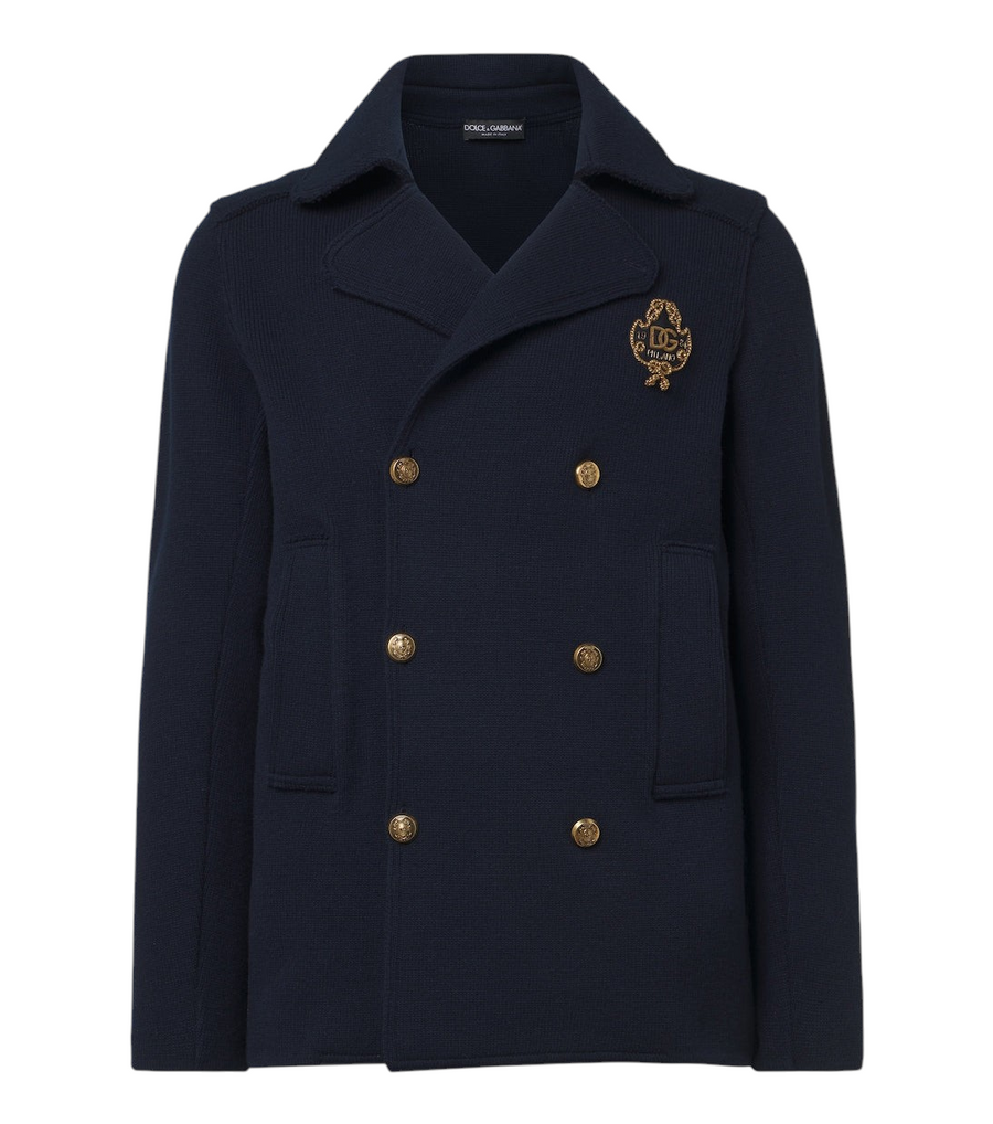 Dolce&Gabbana DG knitted cotton blazer