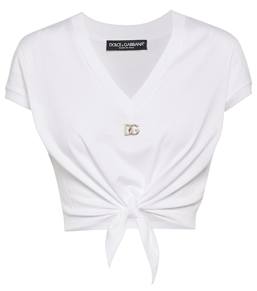 Dolce&Gabbana DG knot cotton jersey T-shirt