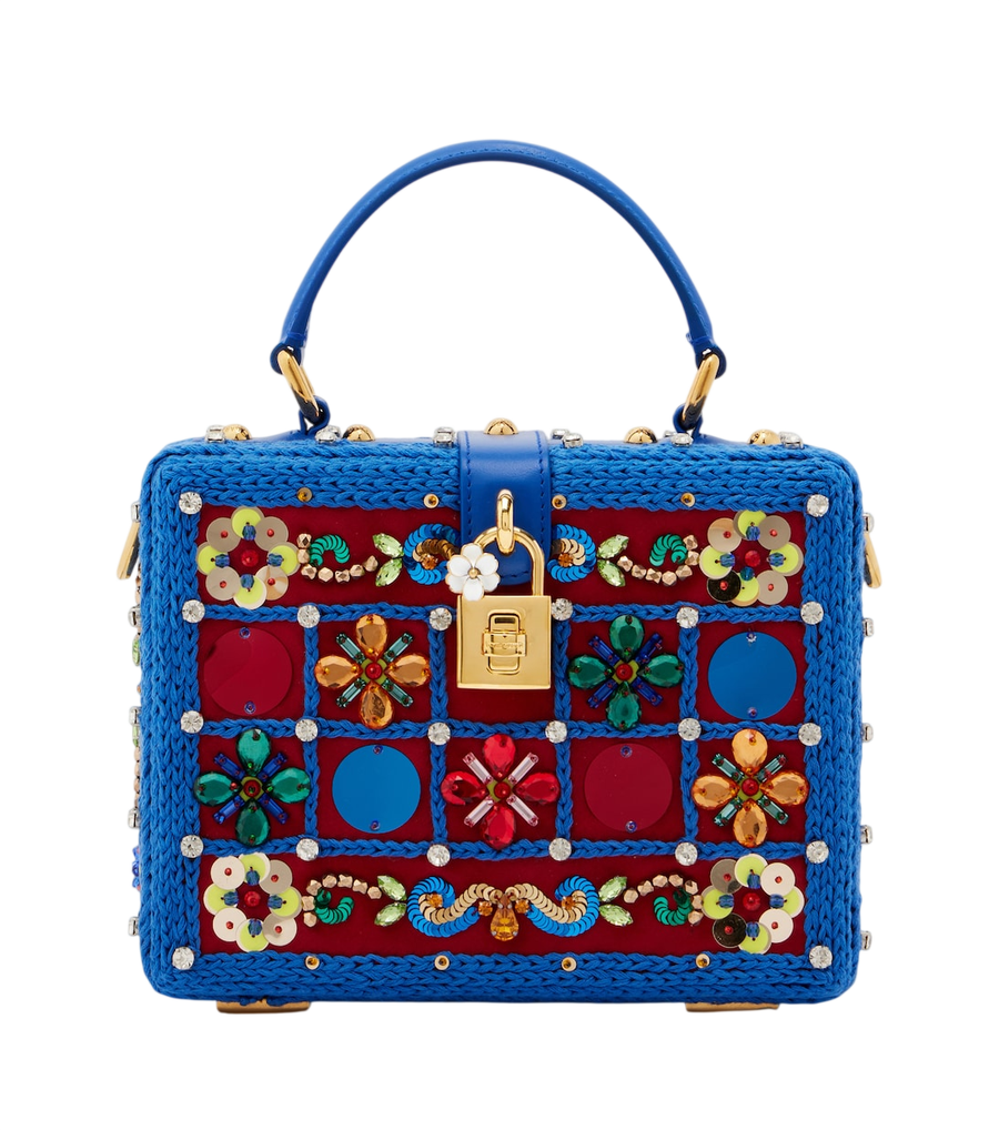 Sac boîte Dolce&Gabbana Dolce Box orné de perles