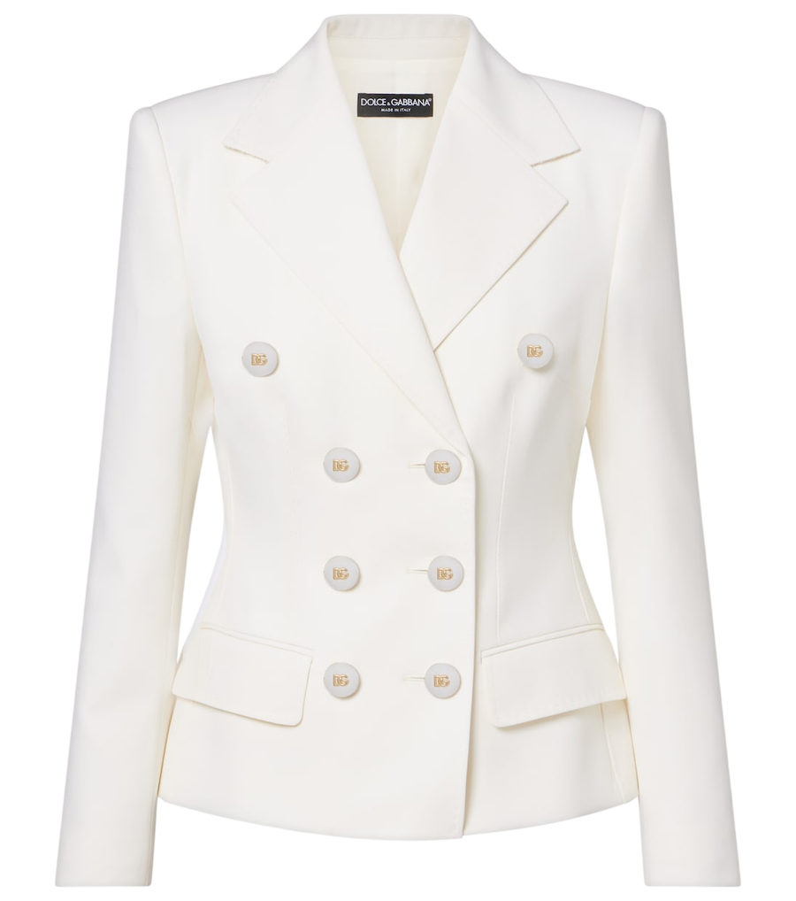 Dolce&Gabbana Double-breasted wool-blend blazer