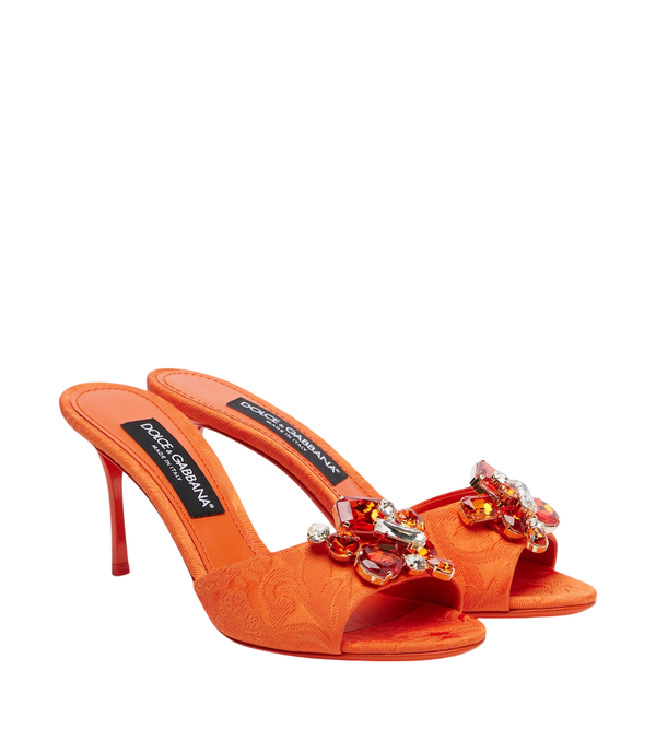 Dolce&Gabbana Embellished brocade mules