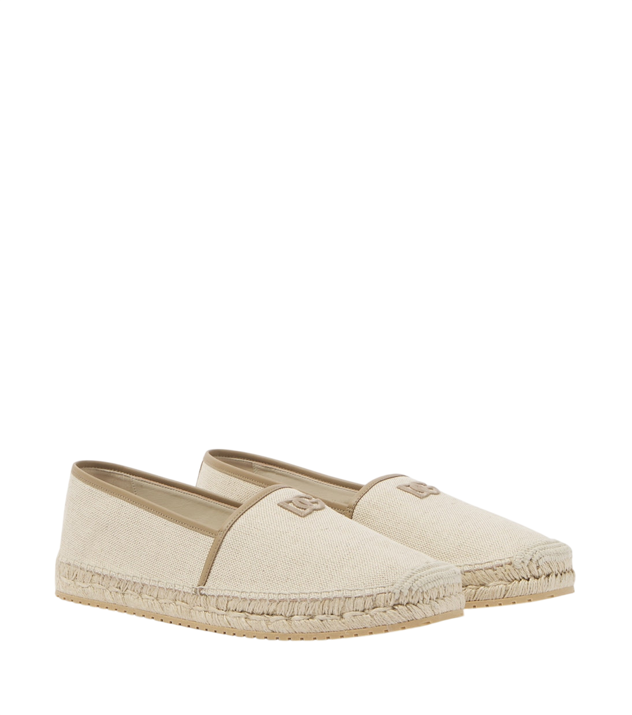 Dolce&Gabbana Emboroidered canvas espadrilles