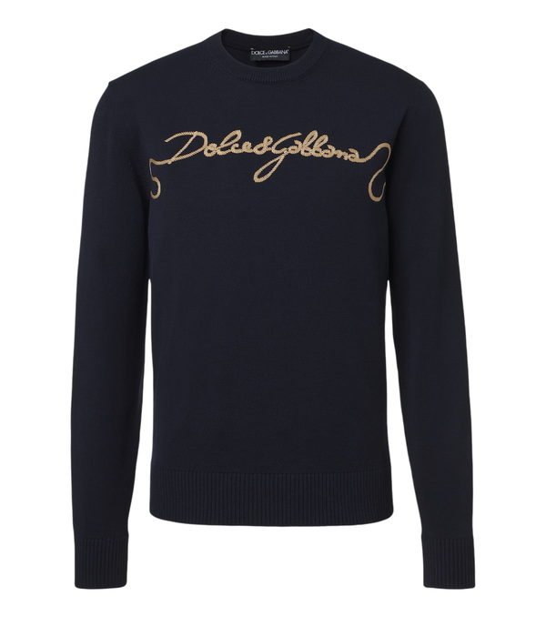 Dolce&Gabbana Embroidered virgin wool sweater