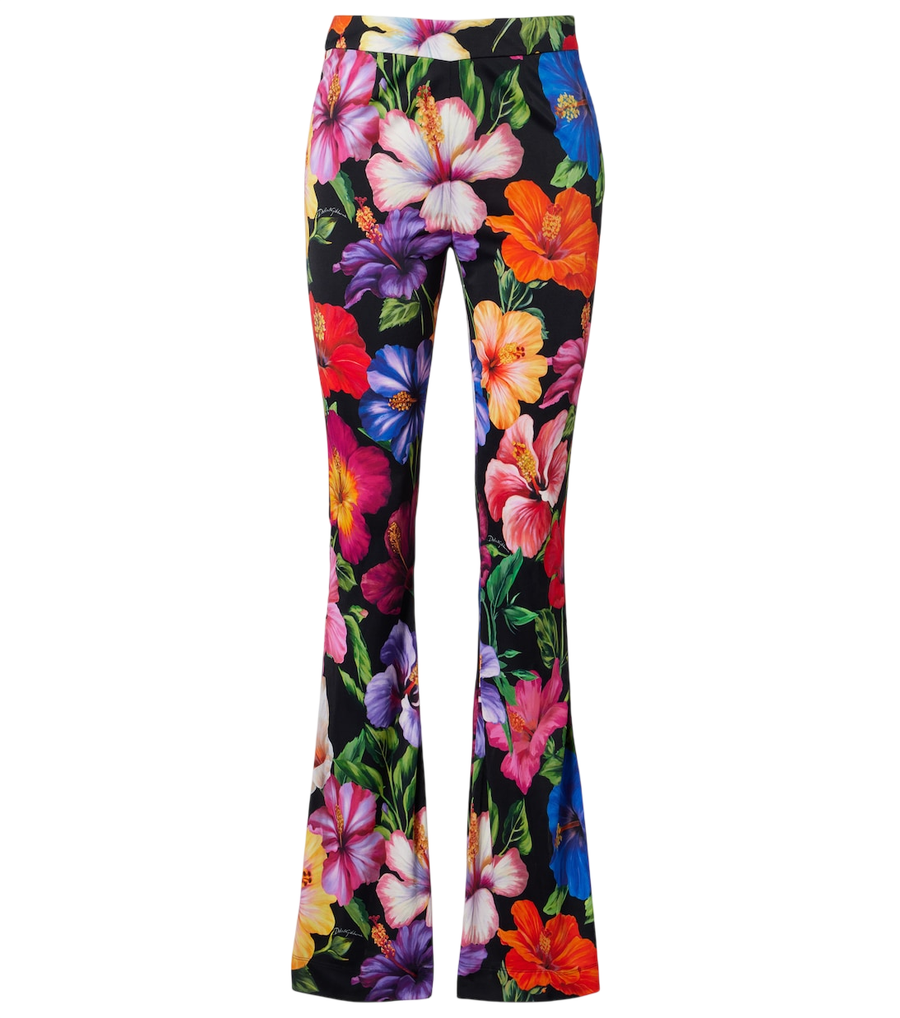 Dolce&Gabbana Floral flared pants