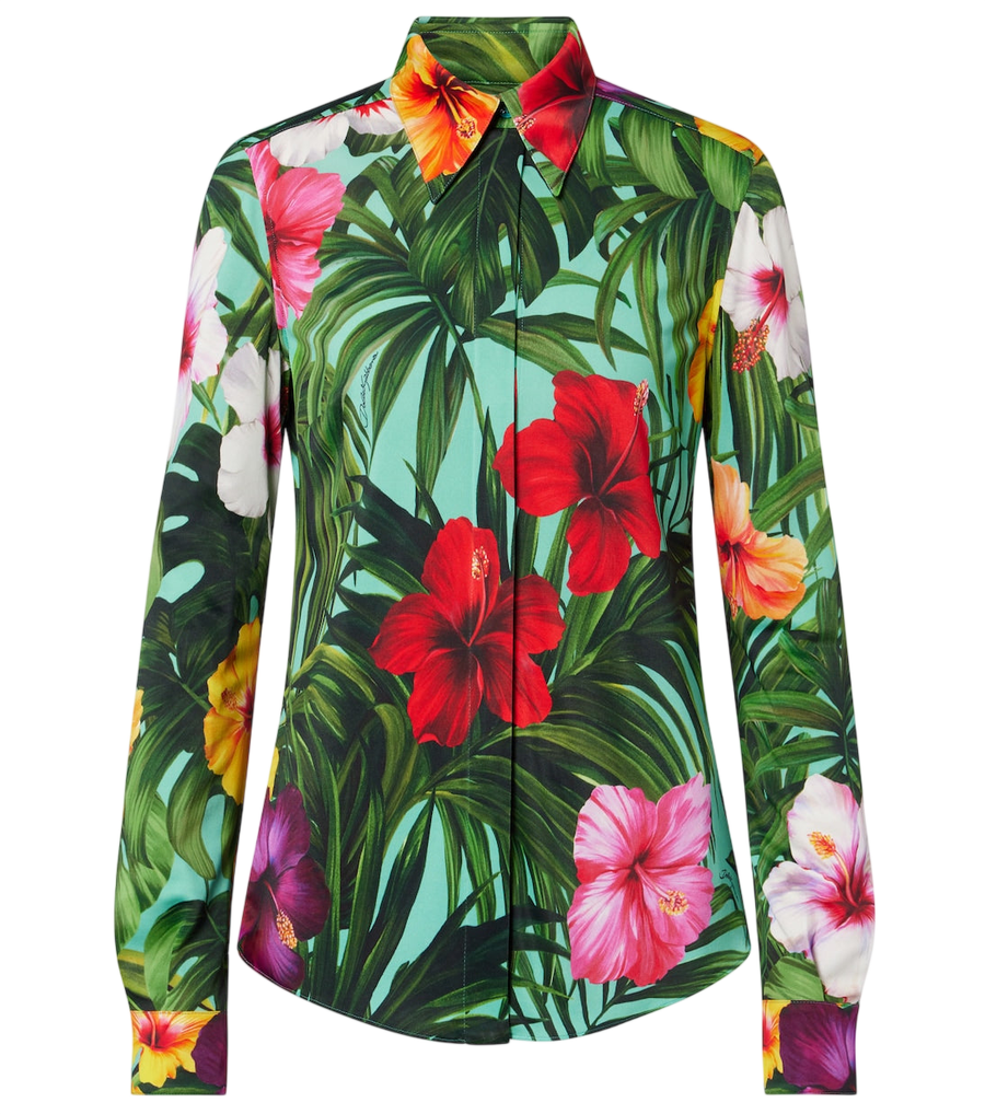 Camisa con estampado floral de Dolce&Gabbana