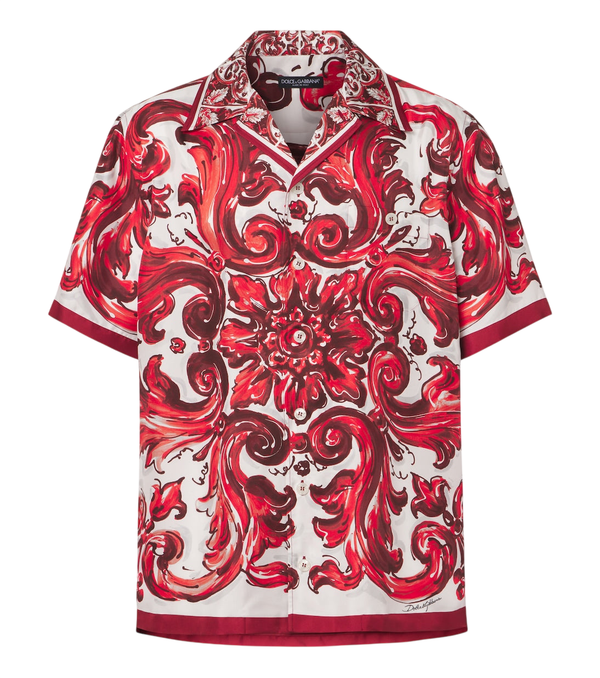 Dolce&Gabbana Majolica silk twill shirt