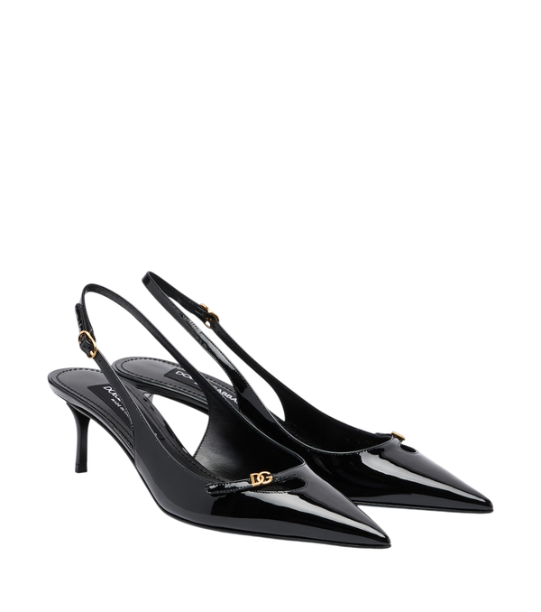 Dolce&Gabbana Décolleté slingback in pelle verniciata