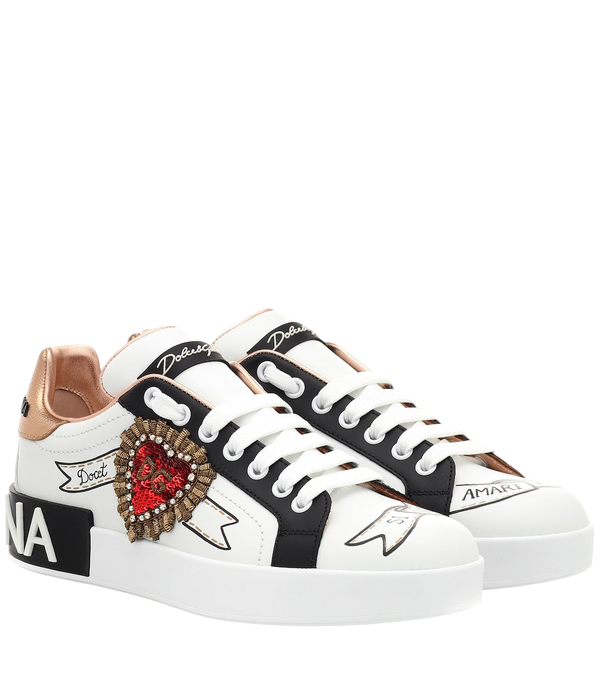 Zapatillas de piel Portofino de Dolce&Gabbana